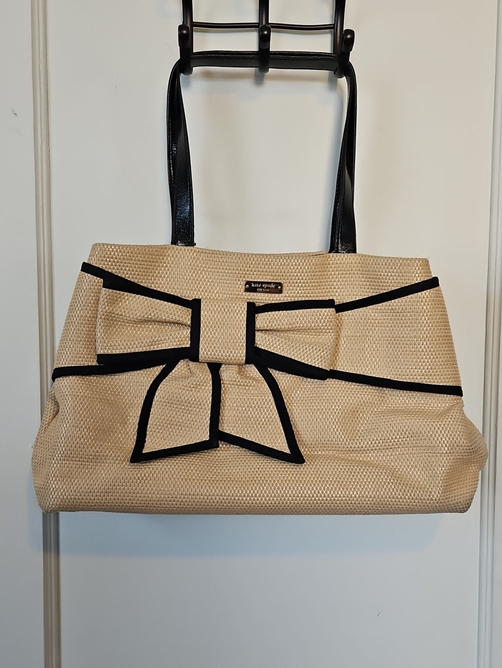 Kate Spade New York Mount Perry Rumour Tote with Patent Trim and Bow Accent